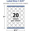 imageAvery Glossy White Starburst Labels Sure Feed Technology 175quot 200 Glossy White Labels PrinttoTheEdge Permanent Adhesive LaserInkjet Printable200 labels