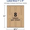 imageAvery Kraft Brown Lollipop Labels Sure Feed Technology 1quot x 4quot 120 Kraft Brown Labels PrinttoTheEdge LaserInkjet Printable120 labels