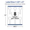 imageAvery Matte Clear Lollipop Labels Sure Feed Technology 15quot x 4quot 200 Matte Clear Labels PrinttoTheEdge LaserInkjet Printable400 labels