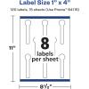 imageAvery Matte White Removable Lollipop Labels Sure Feed Technology PrinttoTheEdge 1quot x 4quot 120 Removable Labels LaserInkjet Printable120 labels