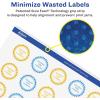 imageAvery Matte White Removable Starburst Labels Sure Feed Technology PrinttoTheEdge 175quot 300 Removable Labels LaserInkjet Printable500 labels