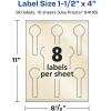 imageAvery Pearlized Ivory Lollipop Labels Sure Feed Technology PrinttoTheEdge 15quot x 4quot 200 Pearlized Ivory Labels LaserInkjet Printable80 labels