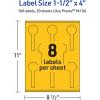 imageAvery Printable Lollipop Labels Sure Feed Technology 112quot x 4quot Bright Yellow Labels PrinttoTheEdge LaserInkjet Printable 160 Total Great for Jars and Baking Seal Stickers160 labels