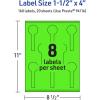 imageAvery Printable Lollipop Labels Sure Feed Technology 112quot x 4quot Neon Green Labels PrinttoTheEdge LaserInkjet Printable 320 Total Great for Jars and Baking Seal Stickers160 labels
