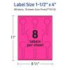 imageAvery Printable Lollipop Labels Sure Feed Technology 112quot x 4quot Neon Magenta Labels PrinttoTheEdge LaserInkjet Printable 160 Total Great for Jars and Baking Seal Stickers80 labels