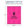 imageAvery Printable Lollipop Labels Sure Feed Technology 112quot x 4quot Neon Magenta Labels PrinttoTheEdge LaserInkjet Printable 160 Total Great for Jars and Baking Seal Stickers160 labels