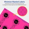imageAvery Printable Lollipop Labels Sure Feed Technology 112quot x 4quot Neon Magenta Labels PrinttoTheEdge LaserInkjet Printable 160 Total Great for Jars and Baking Seal Stickers80 labels