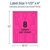 imageAvery Printable Lollipop Labels Sure Feed Technology 112quot x 4quot Neon Magenta Labels PrinttoTheEdge LaserInkjet Printable 160 Total Great for Jars and Baking Seal Stickers640 labels
