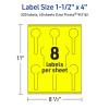 imageAvery Printable Lollipop Labels Sure Feed Technology 112quot x 4quot Neon Yellow Labels PrinttoTheEdge LaserInkjet Printable 160 Total Great for Jars and Baking Seal Stickers320 labels