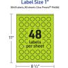 imageAvery Printable Starburst Labels Sure Feed Technology 1quot Bright Green Labels PrinttoTheEdge LaserInkjet 480 Total Great for Mailing Seals and Planner Stickers3 840 labels