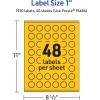 imageAvery Printable Starburst Labels Sure Feed Technology 1quot Bright Yellow Labels PrinttoTheEdge LaserInkjet 480 Total Great for Mailing Seals and Planner Stickers1 920 labels