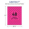 imageAvery Printable Starburst Labels Sure Feed Technology 1quot Neon Magenta Labels PrinttoTheEdge LaserInkjet 480 Total Great for Mailing Seals and Planner Stickers3 840 labels