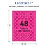 imageAvery Printable Starburst Labels Sure Feed Technology 1quot Neon Magenta Labels PrinttoTheEdge LaserInkjet 480 Total Great for Mailing Seals and Planner Stickers480 labels