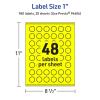 imageAvery Printable Starburst Labels Sure Feed Technology 1quot Neon Yellow Labels PrinttoTheEdge LaserInkjet 960 Total Great for Mailing Seals and Planner Stickers960 labels