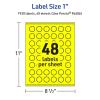 imageAvery Printable Starburst Labels Sure Feed Technology 1quot Neon Yellow Labels PrinttoTheEdge LaserInkjet 960 Total Great for Mailing Seals and Planner Stickers1 920 labels