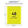 imageAvery Printable Starburst Labels Sure Feed Technology 1quot Neon Yellow Labels PrinttoTheEdge LaserInkjet 960 Total Great for Mailing Seals and Planner Stickers480 labels