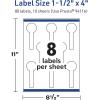 imageAvery TrueBlock Matte White Lollipop Labels Sure Feed Technology 15quot x 4quot 800 Matte White Labels PrinttoTheEdge LaserInkjet Printable Great for Packaging and Product Merchandising80 labels