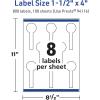 imageAvery TrueBlock Matte White Lollipop Labels Sure Feed Technology 15quot x 4quot 800 Matte White Labels PrinttoTheEdge LaserInkjet Printable Great for Packaging and Product Merchandising800 labels