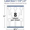 imageAvery TrueBlock Matte White Lollipop Labels Sure Feed Technology 15quot x 4quot 800 Matte White Labels PrinttoTheEdge LaserInkjet Printable Great for Packaging and Product Merchandising200 labels