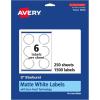 imageAvery Matte White Starburst Labels Sure Feed Technology 3quot 1500 Matte White Printable Labels1 500 Labels