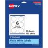 imageAvery Matte White Starburst Labels Sure Feed Technology 3quot 1500 Matte White Printable Labels150 Labels