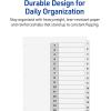 imageAvery Dividers for 3 Ring Binders 15 Tabs per Set Customizable Table of Contents Classic White Tabs Great for Organizing Reports Projects and More 11142