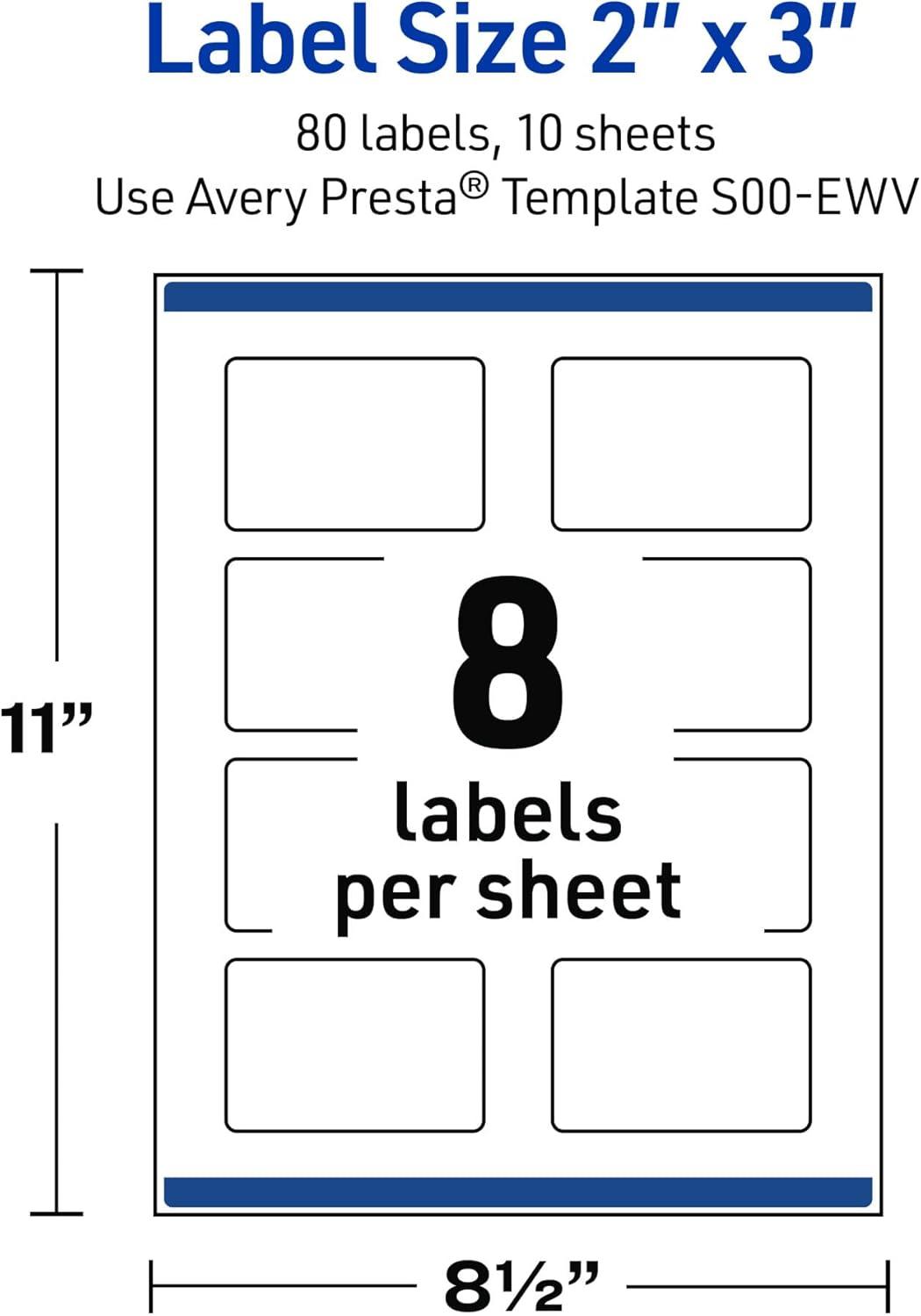 imageAvery Printable Rectangle Labels Gold Border Gold Dots 2quot x 3quot Glossy White Rectangle Labels Permanent LaserInkjet 80ct Great for Product MerchandisingGold Lace Trim
