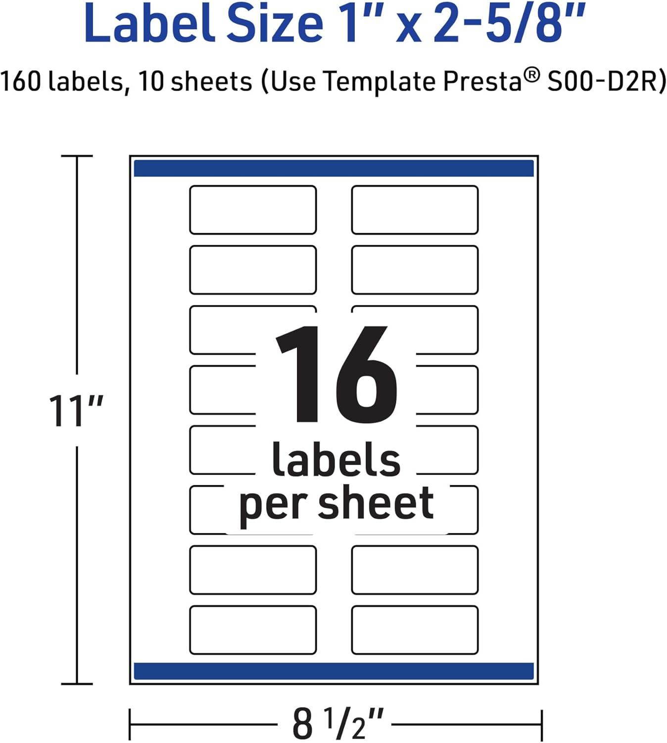 imageAvery Printable Rectangle Labels Sure Feed Technology Double Gold Border Florals Design 1quot x 258quot Matte White Permanent Labels LaserInkjet 160 Total Great for AddressingGreen Florals With Gold Dots