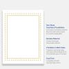 imageAvery Printable FullSheet Cardstock Gold Double Border Florals 85quot x 11quot Matte White FullSheet Cardstock LaserInkjet 10ct Great Craft PaperGold Border with Gold Dots