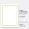 imageAvery Printable FullSheet Cardstock Gold Double Border Florals 85quot x 11quot Matte White FullSheet Cardstock LaserInkjet 10ct Great Craft PaperMultiLined Gold Border