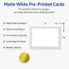 imageAvery Printable Rectangle Invitation Cards Gold MultiLined Border 5quot x 7quot Matte White LaserInkjet 20ct Great for Invitation CardsBlue Border with Gold Dots