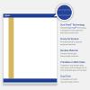 imageAvery Printable Rectangle Invitation Cards Gold MultiLined Border 5quot x 7quot Matte White LaserInkjet 20ct Great for Invitation CardsDipped Gold Edge