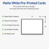 imageAvery Printable Rectangle Invitation Cards Gold MultiLined Border 5quot x 7quot Matte White LaserInkjet 20ct Great for Invitation CardsDouble Black Border