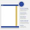 imageAvery Printable Rectangle Invitation Cards Gold MultiLined Border 5quot x 7quot Matte White LaserInkjet 20ct Great for Invitation CardsDouble Dipped Gold Edge