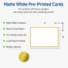 imageAvery Printable Rectangle Invitation Cards Gold MultiLined Border 5quot x 7quot Matte White LaserInkjet 20ct Great for Invitation CardsGold Beads