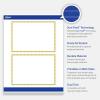 imageAvery Printable Rectangle Invitation Cards Gold MultiLined Border 5quot x 7quot Matte White LaserInkjet 20ct Great for Invitation CardsGold Beads