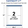 imageAvery Printable Rectangle Invitation Cards Gold MultiLined Border 5quot x 7quot Matte White LaserInkjet 20ct Great for Invitation CardsGold Dots Edge