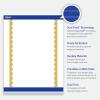 imageAvery Printable Rectangle Invitation Cards Gold MultiLined Border 5quot x 7quot Matte White LaserInkjet 20ct Great for Invitation CardsGold Dots Edge