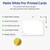 imageAvery Printable Rectangle Invitation Cards Gold MultiLined Border 5quot x 7quot Matte White LaserInkjet 20ct Great for Invitation CardsGreen Florals with Gold Dots