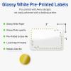 imageAvery Printable Rectangle Labels Gold Border Gold Dots 2quot x 3quot Glossy White Rectangle Labels Permanent LaserInkjet 80ct Great for Product MerchandisingGreen Florals With Gold Dots