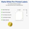 imageAvery Printable Rectangle Labels Gold Double Border Florals 4quot x 313quot Matte White Rectangle Labels Permanent LaserInkjet 40ct Great for Product MerchandisingGreen Florals With Gold Dots