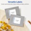 imageAvery Printable Rectangle Labels Gold Double Border Florals 4quot x 313quot Matte White Rectangle Labels Permanent LaserInkjet 40ct Great for Product MerchandisingBlue Waves