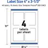 imageAvery Printable Rectangle Labels Gold Double Border Florals 4quot x 313quot Matte White Rectangle Labels Permanent LaserInkjet 40ct Great for Product MerchandisingMultilined Gold Border
