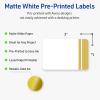 imageAvery Printable Rectangle Labels Gold ampamp Navy Border Florals 2quot x 3quot Matte White Rectangle Labels Permanent LaserInkjet 80ct Great for Product MerchandisingDouble Dipped Gold Edge