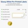 imageAvery Printable Rectangle Labels Sure Feed Technology Blue Border Gold Dots Design 1quot x 258quot Glossy White Permanent Adhesive LaserInkjet 160 Total Great for AddressingDouble Gold Border With Florals