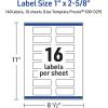 imageAvery Printable Rectangle Labels Sure Feed Technology Blue Border Gold Dots Design 1quot x 258quot Glossy White Permanent Adhesive LaserInkjet 160 Total Great for AddressingDouble Black Border