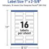 imageAvery Printable Rectangle Labels Sure Feed Technology Blue Border Gold Dots Design 1quot x 258quot Glossy White Permanent Adhesive LaserInkjet 160 Total Great for AddressingMultilined Gold Border