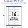 imageAvery Printable Rectangle Labels Sure Feed Technology Blue Border Gold Dots Design 1quot x 258quot Glossy White Permanent Adhesive LaserInkjet 160 Total Great for AddressingDouble Dipped Gold Edge
