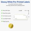 imageAvery Printable Rectangle Labels Sure Feed Technology Blue Border Gold Dots Design 1quot x 258quot Glossy White Permanent Adhesive LaserInkjet 160 Total Great for AddressingGreen Florals With Gold Dots