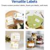 imageAvery Printable Rectangle Labels Sure Feed Technology Double Gold Border Florals Design 1quot x 258quot Matte White Permanent Labels LaserInkjet 160 Total Great for AddressingDipped Gold Edge